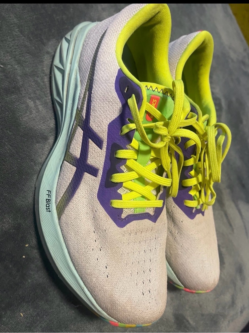 Asics Dynablast 2 Women's Running Shoes, White, Size 9 (1012B248)